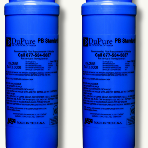PB (Pure Blue) Standard 8" Dual Stage filters - Dupure