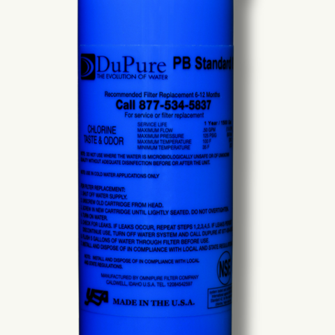 PB (Pure Blue) Standard 8" Filter - Dupure